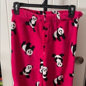 Pink Panda Pajama Pants